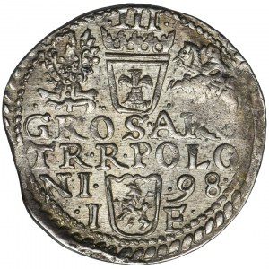 Zygmunt III Waza, Trojak Olkusz 1598 - NIENOTOWANY, POLONI