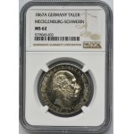 Germany, Mecklenburg-Schwerin, Friedrich Franz II, Thaler Berlin 1867 - NGC MS62