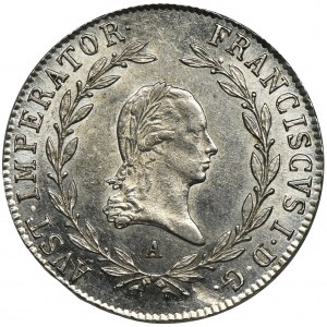 Austria, Franciszek II, 20 Krajcarów Wiedeń 1823 A