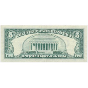 USA, Green Seal, 5 dolarów 1969 - Elston & Kennedy