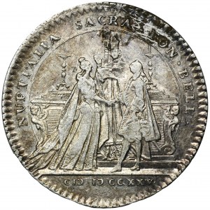 Francja, Ludwik XV Ukochany, Żeton zaślubinowy 1725