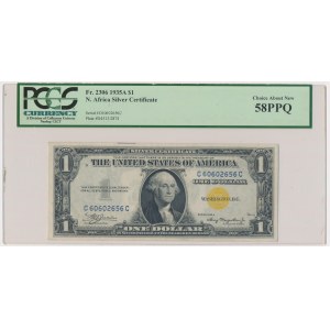 USA, Silver Certificate, 1 dolar 1935 A - Julian & Morgenthau - PCGS 58 PPQ
