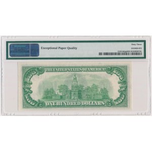 USA, Green Seal, 100$ 1934 - Julian & Morgenthau - PMG 63 EPQ