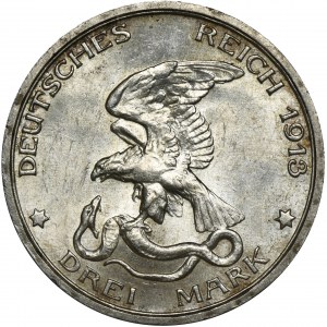 Niemcy, Prusy, Wilhelm II, 3 Marki Berlin 1913 A