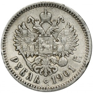 Rosja, Mikołaj II, Rubel Petersburg 1901 Ф•З
