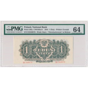 1 złoty 1944 ...owym - EO - PMG 64