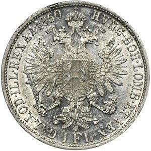 Austria, Franz Joseph I, 1 Floren Wien 1860 A