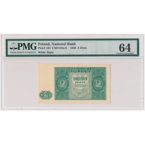 2 złote 1946 - PMG 64