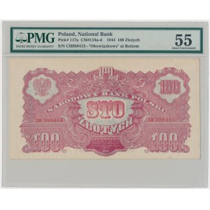 100 złotych 1944 ...owe - CH - PMG 55