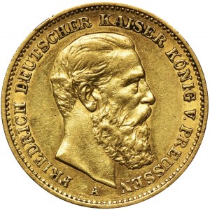 Germany, Kingdom of Prussia, Friedrich III, 20 Mark Berlin 1888 A