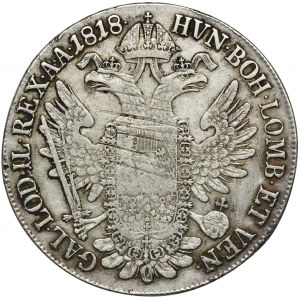 Austria, Franciszek II, Talar Kremnica 1818 B