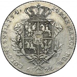 Poniatowski, Thaler 6 zloty Warsaw 1794