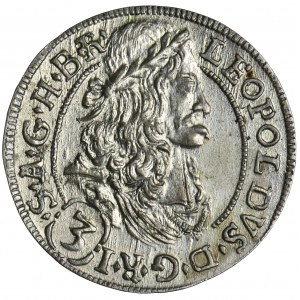 Austria, Leopold I, 3 Kreuzer Hall 1693