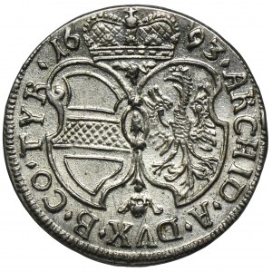 Austria, Leopold I, 3 Kreuzer Hall 1693