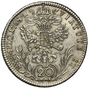 Austria, Joseph II, 20 Kreuzer Wien 1767 A IC-SK
