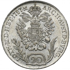 Austria, Józef II, 20 Krajcarów Kremnica 1787 B