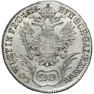 Austria, Franciszek II, 20 Krajcarów Wiedeń 1815 A