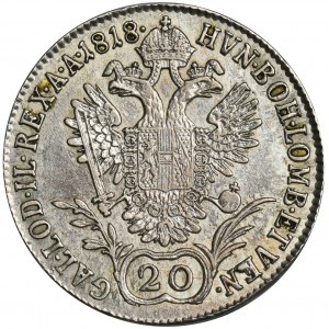 Austria, Franz II, 20 Kreuzer Wien 1818 A