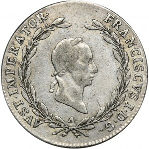 Austria, Franciszek II, 20 Krajcarów Wiedeń 1825 A
