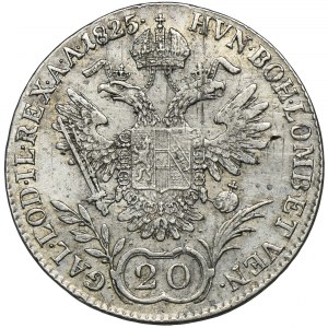 Austria, Franciszek II, 20 Krajcarów Wiedeń 1825 A