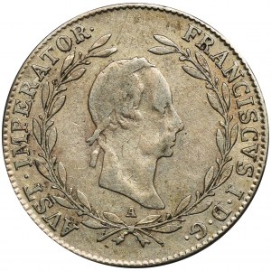 Austria, Franciszek II, 20 Krajcarów Wiedeń 1829 A