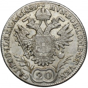 Austria, Franciszek II, 20 Krajcarów Wiedeń 1829 A