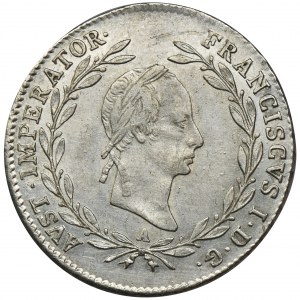 Austria, Franciszek II, 20 Krajcarów Wiedeń 1830 A