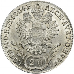 Austria, Franz II, 20 Kreuzer Kremnitz 1804 B