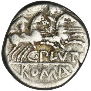 Roman Republic, C. Plautius, Denarius