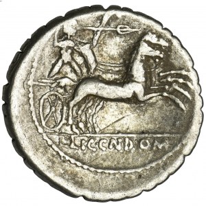 Roman Republic, L. Pomponius Cn. f., Denarius