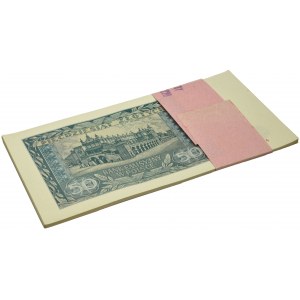 50 złotych 1941 - E - oryginalna paczka bankowa (20szt.)