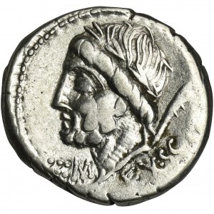 Republika Rzymska, L. i C. Memmius L. f. Galeria, Denar