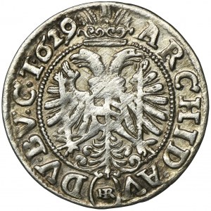 Silesia, Habsburg rule, Ferdinand II, 3 Kreuzer Breslau 1629 HR