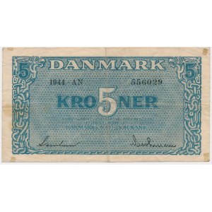Denmark, 5 Kroner 1944