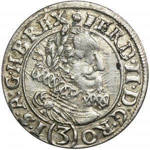 Silesia, Habsburg rule, Ferdinand II, 3 Kreuzer Breslau 1627 HR