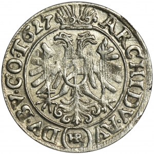 Silesia, Habsburg rule, Ferdinand II, 3 Kreuzer Breslau 1627 HR