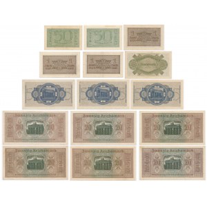 Germany, group of 50 Pfennig - 20 Mark (1940-45)(15 pcs.)