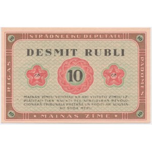 Latvia, 10 Rubles 1919