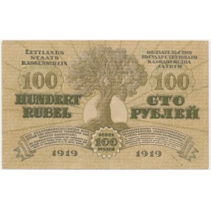 Latvia, 100 Rubles 1919