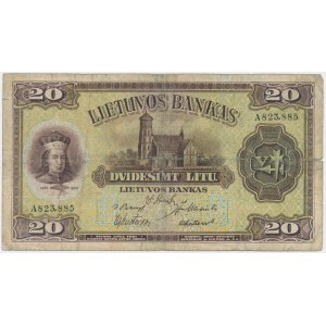 Lithuania, 20 Litu 1930