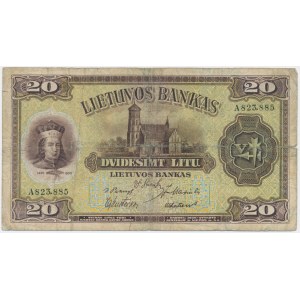Litwa, 20 litów 1930