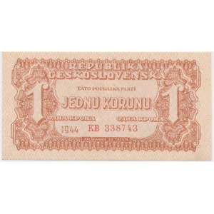 Czechosłowacja, 1 korona 1944