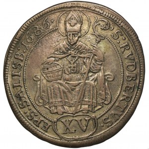 Austria, Archbishopric of Salzburg, Maximilian Gandolf von Küenburg, 15 Kreuzer Salzburg 1686