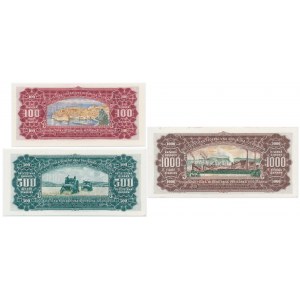 Yugoslavia, group of 100 - 1.000 Dinara 1963 (3 pcs.)