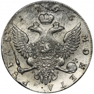 Russia, Elizabeth, Rouble Petersburg 1755 СПБ ЯI