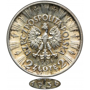 Piłsudski, 2 złote 1936 - RZADKIE