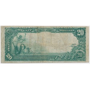 USA, Blue Seal, 20 Dollars 1902 - Lyons & Roberts - Wyoming County National Bank of Warsaw