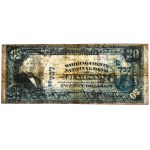 USA, Blue Seal, 20 dolarów 1902 - Lyons & Roberts - Wyoming County National Bank of Warsaw - RZADKI