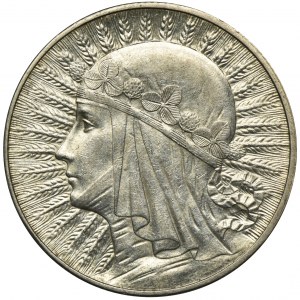 Głowa Kobiety, 5 złotych Londyn 1932