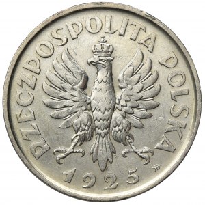 Konstytucja, 5 złotych 1925 - RZADKA, 100 perełek